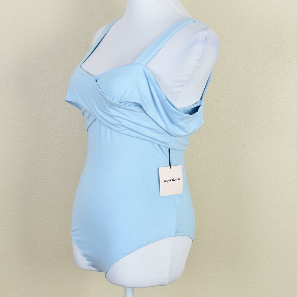 Superdown Evie Off Shoulder Bodysuit NEW - S - Picture 5 of 11